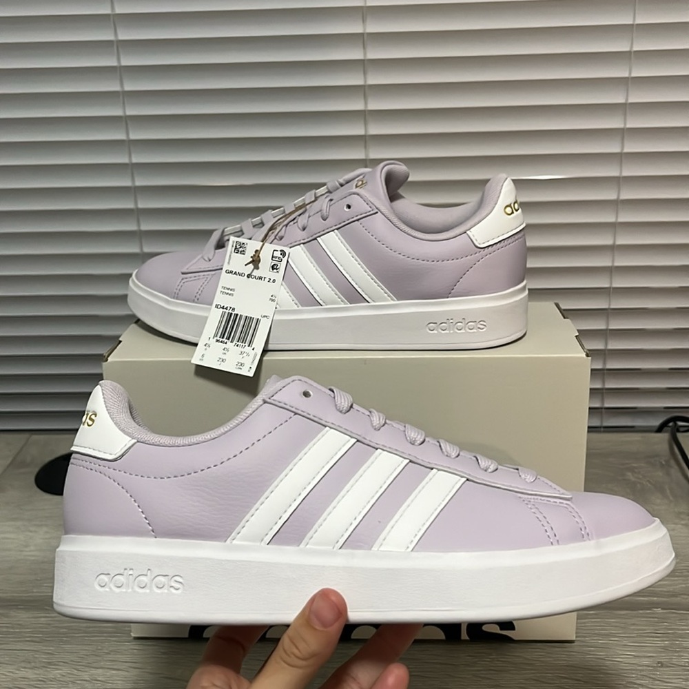 NWT Adidas Grand Court 2.0 Shoes - Light purple/White - ID4478 - Picture 10 of 11